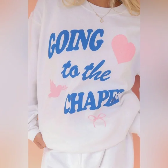 *RESTOCKED* Going To The Chapel White Sweatshirt - Picture 5 of 8